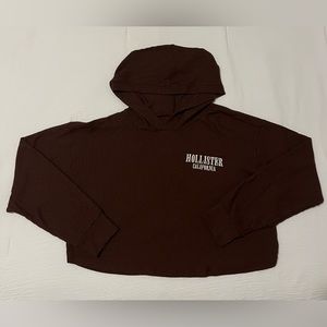 CROPPED HOLLISTER LONGSLEEVE WITH HOOD
